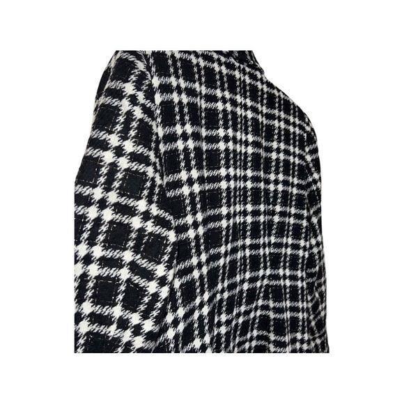 𝅺VINTAGE Relance 80’s Jacket Black and White Plead Size S - Picture 4 of 8